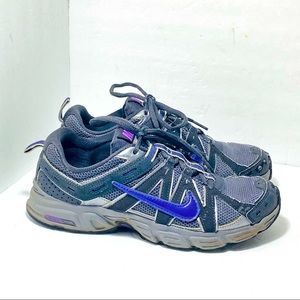 NIKE Alvord 8 Trail Running Shoes Gray/Purple 396037 Size 8